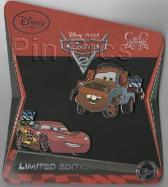 DS LE Lightening McQueen & Mater Cars 2 Pin set - Facebook fans only