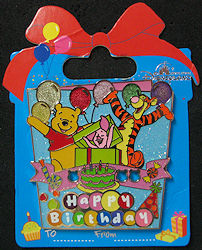 HKDL 2011 Pooh Tigger and Piglet Happy Birthday