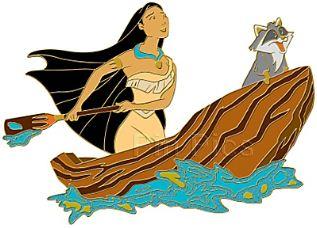 DIS - Pocahontas and Meeko - Wooden Boat - 110th Legacy