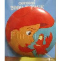 Button: Ariel & Sebastian (The Little Mermaid) Countdown 2000