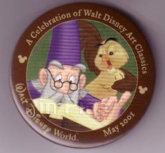 Button - WDAC - Sword in the Stone, Merlin & Archimedes