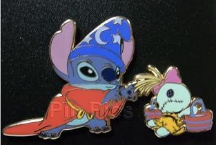 JDS - Stitch as Sorcerer Mickey and Scrump as Broom - Stitch Dressed As