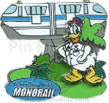 WDW - Walt Disney World Resort Monorail - Donald with Blue Monorail - Artist Proof