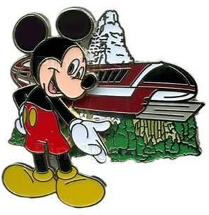DLR - Mickey Mouse with Monorail and Matterhorn Bobsleds (ARTIST PROOF)