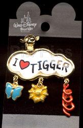 I Love 'Heart' Tigger Dangle