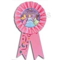 Button: Princess Ribbon Sash Badge - Aurora, Cinderella and Tiana