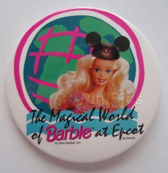 Button - WDW - The Magical World Of Barbie At Epcot