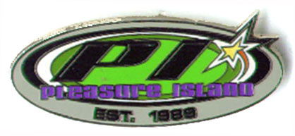 Pleasure Island Logo pin w/ Star