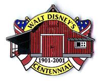 Walt Disney's Centennial - Red Barn - Yellow Banner