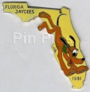 1981 Florida Jaycees Pluto Yellow
