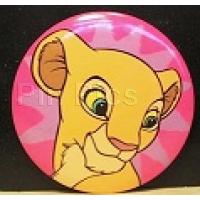Button: Young Nala Pink Background (The Lion King)