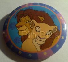 Button: Simba and Nala Embracing Medium (The Lion King)