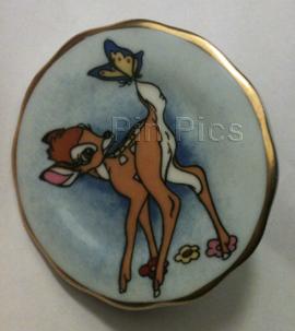 Disney Bambi Porcelain Broach - Crown Staffordshire