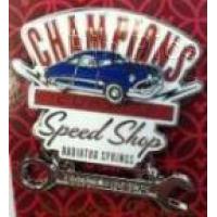 DCA Cars Land Champions Custom Speed Shop w/ Doc Hudson and Dangle Wrench