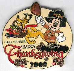 Cast Exclusive - Happy Thanksgiving 2008 (Mickey & Pluto) - Artist Proof