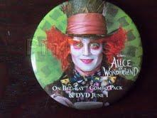 Alice in Wonderland Blue Ray Button