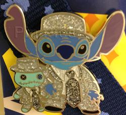 HKDL Stitch and Scrump in Silver Suits and Hats