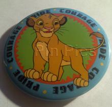 Button - Simba Courage Pride (Larger Version)