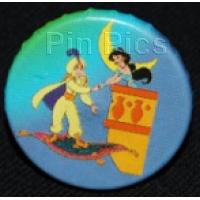 Aladdin & Jasmine At The Palace's Balcony At Night