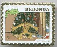 Redonda Pluto's Christmas Tree Stamp