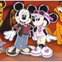 DLR - Gear Up For Adventure - Car Show Easel Set - Mickey and Minnie Only