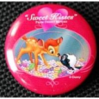 Button: ''Sweet Kisses From Disney Movies'' - Bambi & Flower