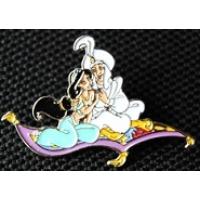 Aladdin In White & Jasmine Flying The Magic Carpet
