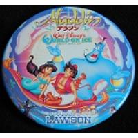 Button: Japan Walt Disney's On Ice Lawson - Aladdin, Jasmine & Genie