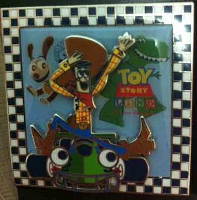 HKDL - Celebration Toy Story Land Opening Pin (Woody on RC Racer))