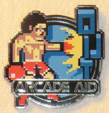 TRON Legacy Arcade Aid promotional pins - Punch Out