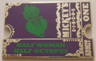 WDW – Ursula - Sinister Sideshow Ticket - Mickey's Circus - Mystery - Chaser 
