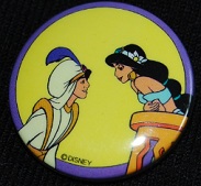 Button - JDS Countdown 2000 - Prince Ali & Princess Jasmine At The Balcony (Aladdin)