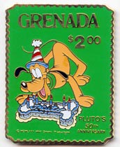 Grenada Stamp Pin - Pluto