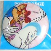 Button - JDS Countdown 2000 - Hercules & Megara Cuddling On Pegasus