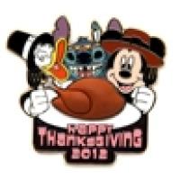 Happy Thanksgiving 2012 - Donald, Stitch, and Mickey