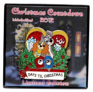 DS - Christmas Countdown 2012 with Lady & The Tramp Pin & Easel