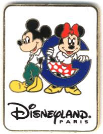 DLP - Mickey and Minnie Disneyland Paris Letter G