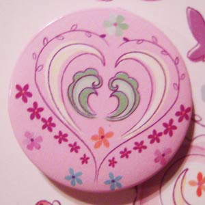 Disney's Tangled 7 Collectible Buttons - Hearts Only