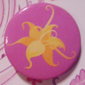 Disney's Tangled 7 Collectible Buttons - Magic Flower