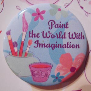 Disney's Tangled 7 Collectible Buttons - Paint the World
