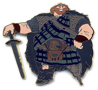 Disneystore.com Brave 5 pin set - King Fergus Only