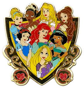 Storybook Princess - Princess Shield - Cinderella, Tiana, Aurora, Belle, Snow White, Ariel, Jasmine & Rapunzel