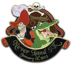 DLR - 2013 Never Land 5K Marathon - Captain Hook and Tick-Tock