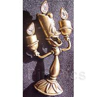 Disney Catalog - Brass Lumiere with Crystal Flames
