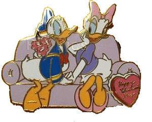 TWDC - Donald and Daisy - Valentine's Day - 2002
