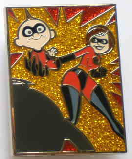 2013 Pixar Mystery Collection- The Incredibles- Elastigirl and Jack-Jack