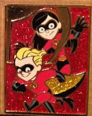 2013 Pixar Mystery Collection- The Incredibles- Dash and Violet- CHASER