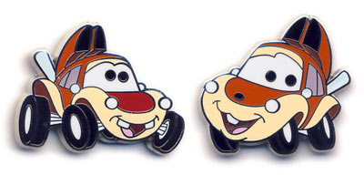 Disney Characters as Cars - Chip & Dale 2 Pin Set