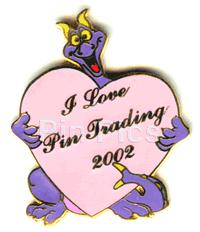 Bootleg Pin - I Love Pin Trading 2002 (Purple Dragon)