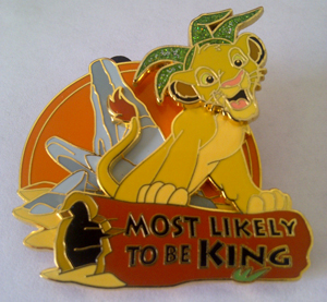 WDW - Pin Trading University - Disney's Pin Celebration 2008 - Most Likely To Be King - Simba (ARTIST PROOF)